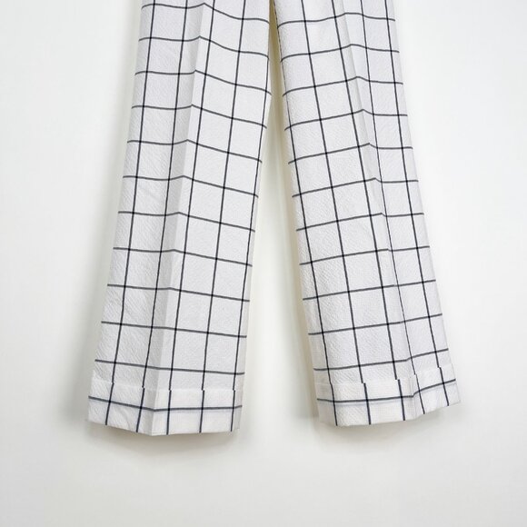 Paul Smith Cotton Wool Wide Straight Flare Leg Trouser Pants Preppy Academia 38 - Picture 2 of 10